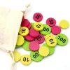 Tout Pour le Jeu Sac 50 jetons bois numéros 10-50-100 mise jeux de cartes