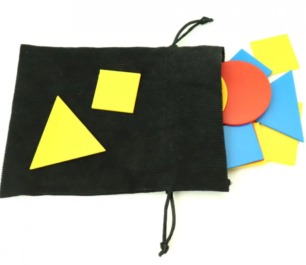 Tout Pour le Jeu Sac 13 x 18 cm - velours épais vert avec cordon