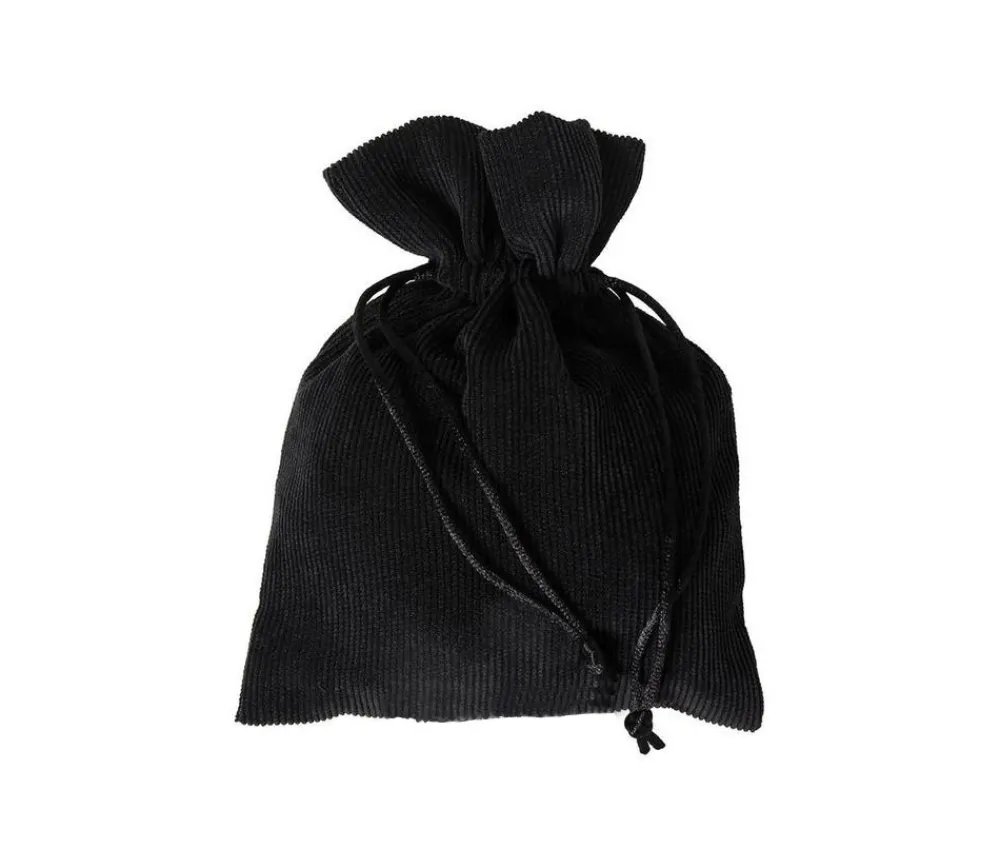 Tout Pour le Jeu Sac 13 x 18 cm - velours épais NOIR avec cordon