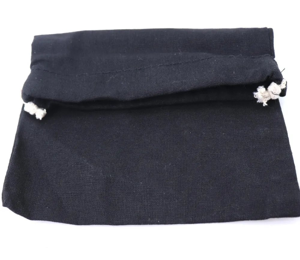 Tout Pour le Jeu Sac coton noir 17 x 14 cm avec cordelette de serrage taille M