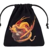 Tout Pour le Jeu Sac de dés noir Adorable Dragon 11x10 cm