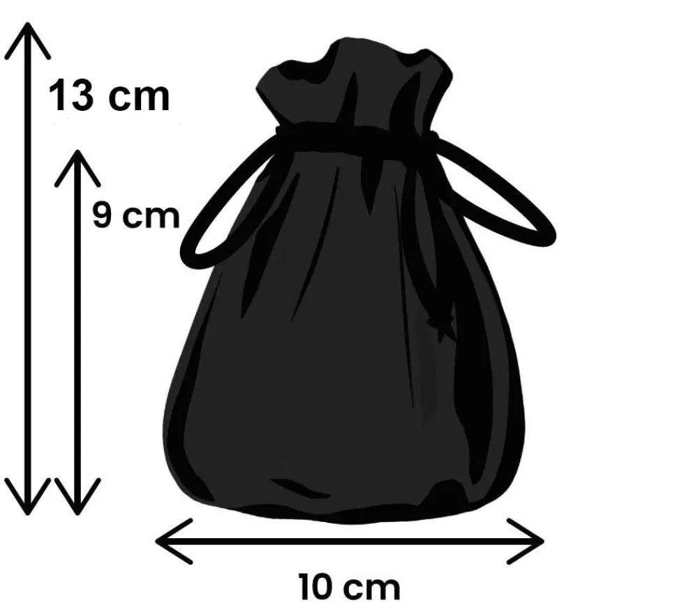 Tout Pour le Jeu Sac noir 13 x 10 cm effet soyeux