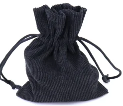 Tout Pour le Jeu Sac noir velours épais avec cordon de serrage - 10 x 12.5 cm
