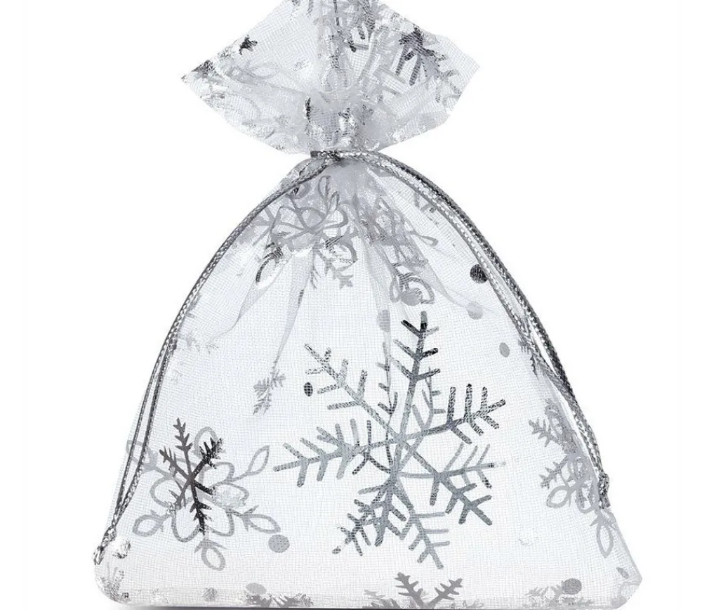 Tout Pour le Jeu Sac organzine flocon 9 x 12 cm
