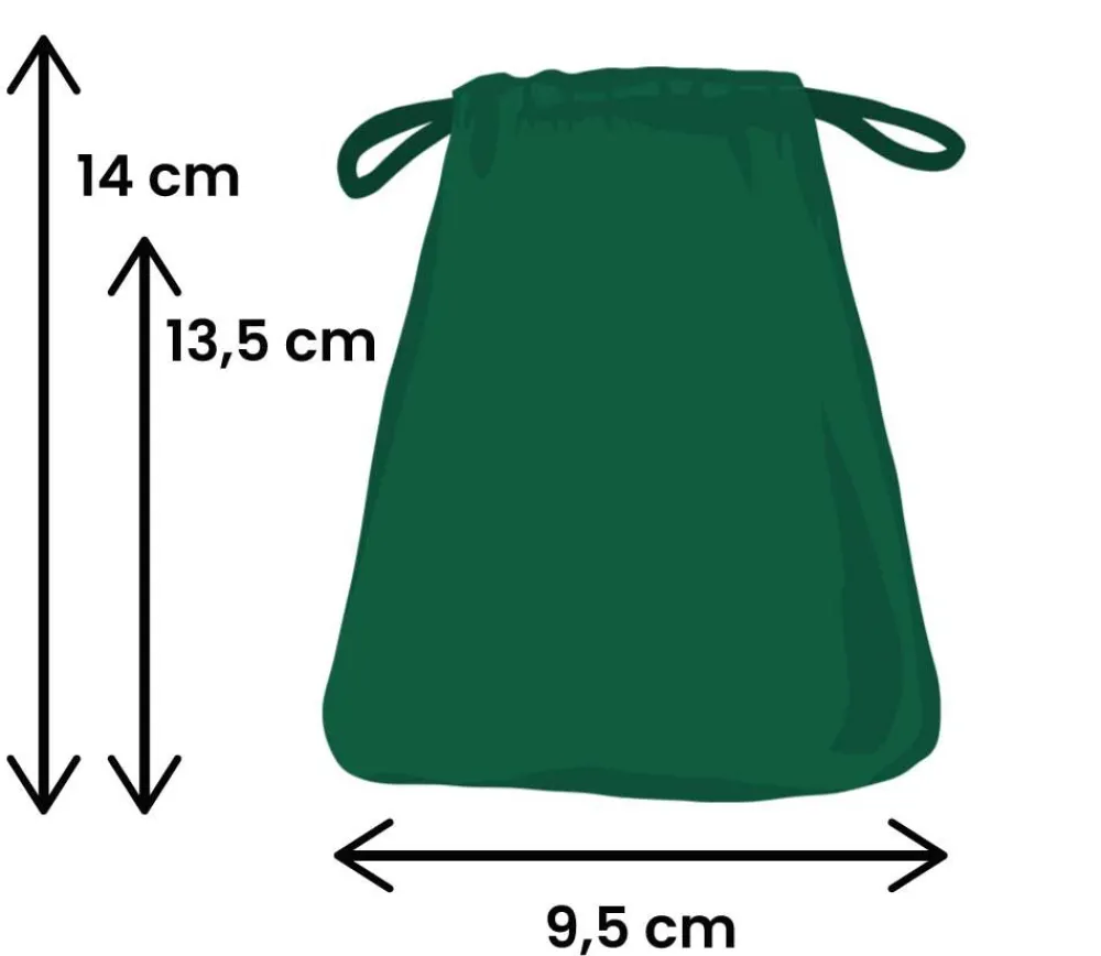 Tout Pour le Jeu Sac suedine 95 x 140 mm modèle 1 vert foncé