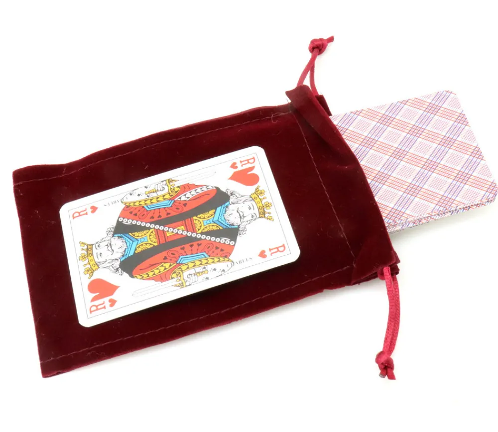 Tout Pour le Jeu Sac suedine 95 x 140 mm modèle 1 rouge bordeaux