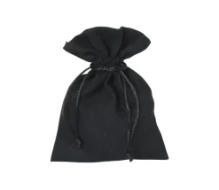 Tout Pour le Jeu Sac velours 17 x 12 cm noir avec cordon