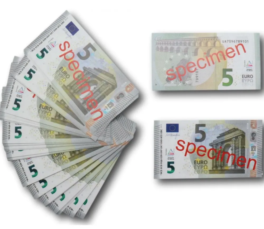 Tout Pour le Jeu Set 100 billets de 5 euros factices pour jeux