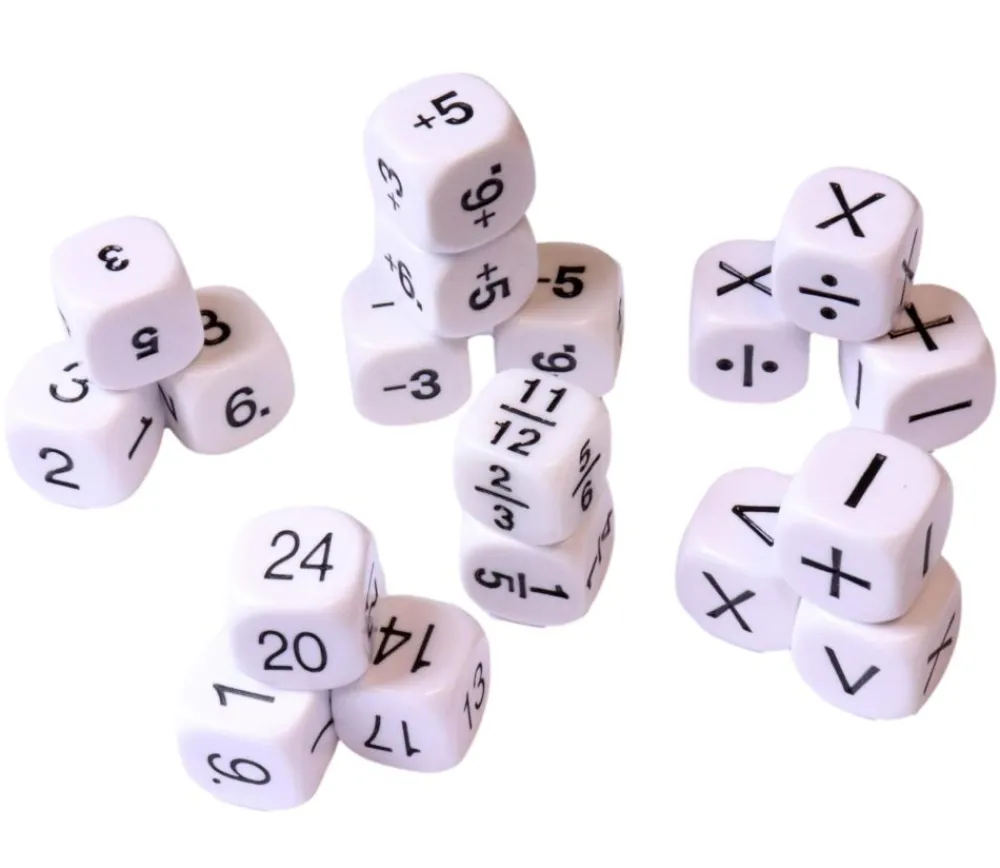 Tout Pour le Jeu Set 31 dés mathématiques pour école