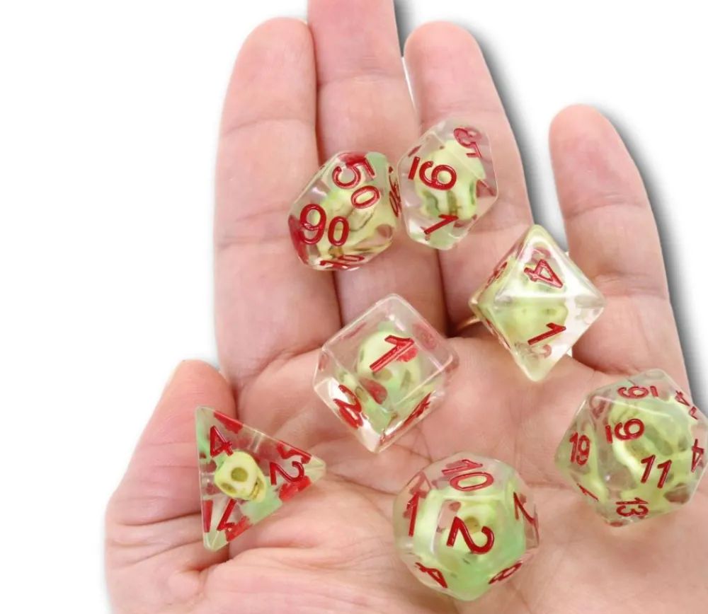 Tout Pour le Jeu Set 7 dés multi-faces - Sulfer Skull