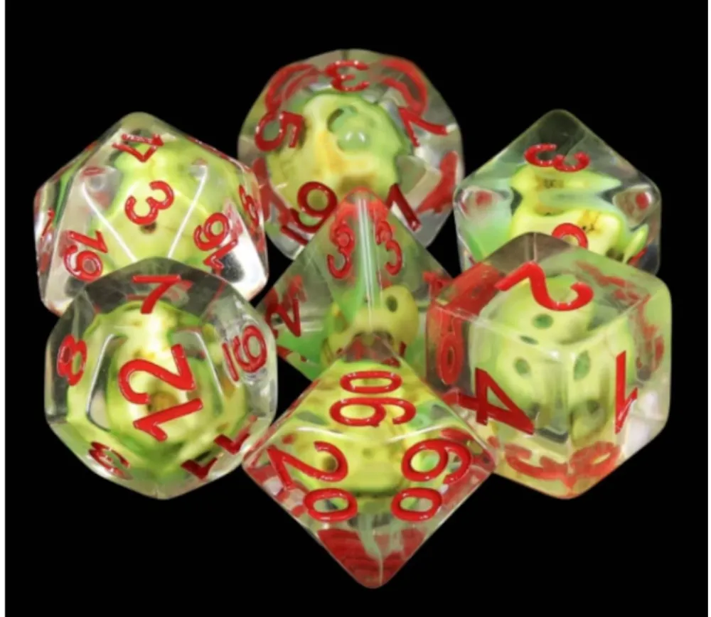 Tout Pour le Jeu Set 7 dés multi-faces - Sulfer Skull