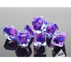 Tout Pour le Jeu Set 7 dés multi-faces turquoise - Treasure