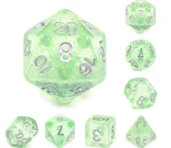 Tout Pour le Jeu Set 7 dés multi-faces vert vent de printemps