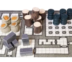 Tout Pour le Jeu Set 80 jetons ressources de jeux : 4 sortes nourriture, huile, métal, bois