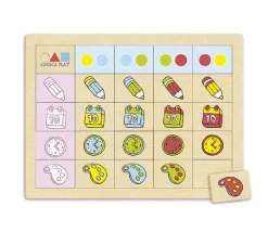 Tout Pour le Jeu Set 4 plateaux de logique en bois - Jeux éducatifs