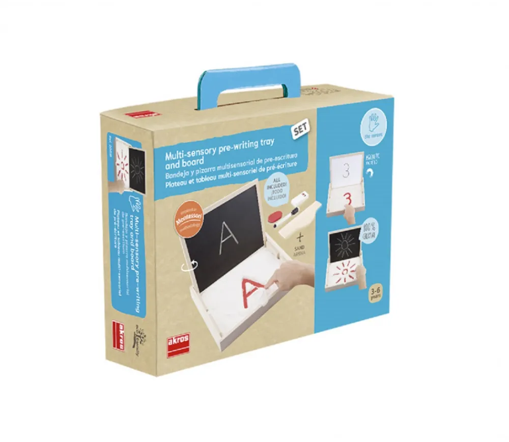 Tout Pour le Jeu Set multi-sensoriel : plateau sable et tableau apprentissage écriture