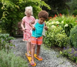 Enfant Tout Pour le Jeu Skis de jardin en bois coordination pour 2 enfants