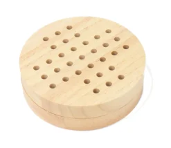 Tout Pour le Jeu Solitaire voyage rond en bois 12 cm