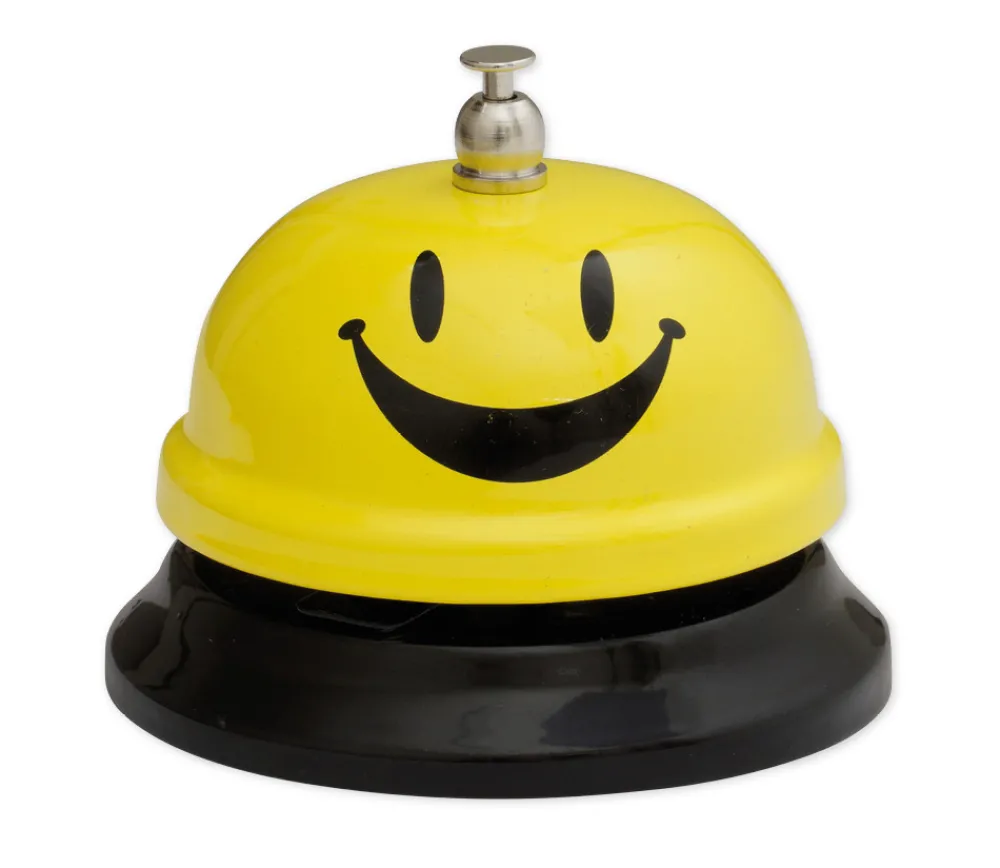 Tout Pour le Jeu Sonnette de jeu en métal jaune sourire