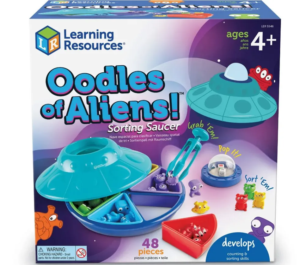 Tout Pour le Jeu Soucoupe Volante éducative - Jeu motricité fine comptage et tri