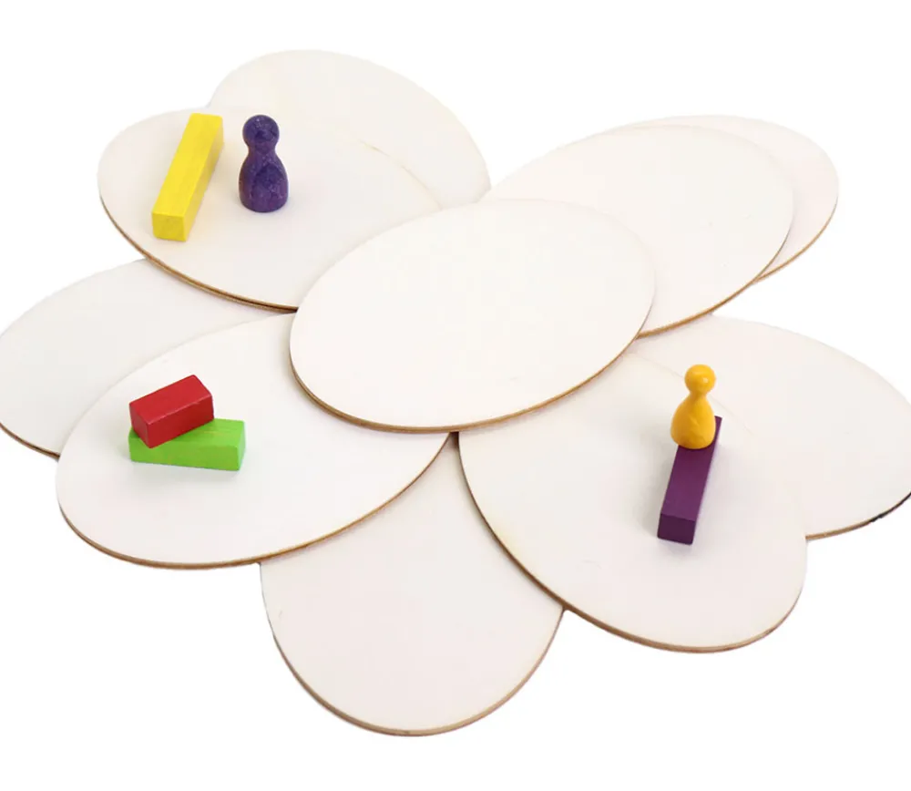 Tout Pour le Jeu Support ovale bois brut de 11.7 x 8.2 cm à l'unité