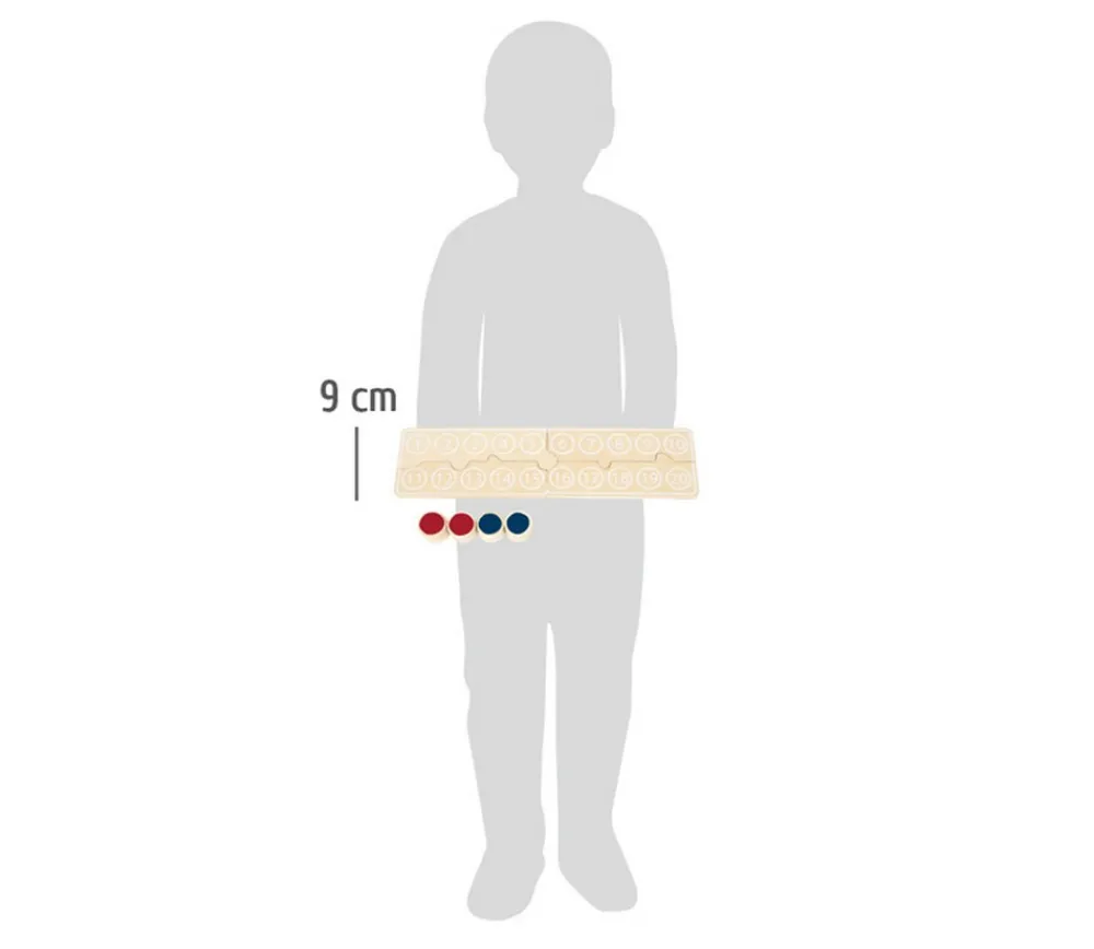 Tout Pour le Jeu Table de calcul 1 à 20 et jetons bicolores en bois