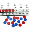 Tout Pour le Jeu Tableau de calcul de 1 à 20 + 32 jetons bicolores signes mathématiques