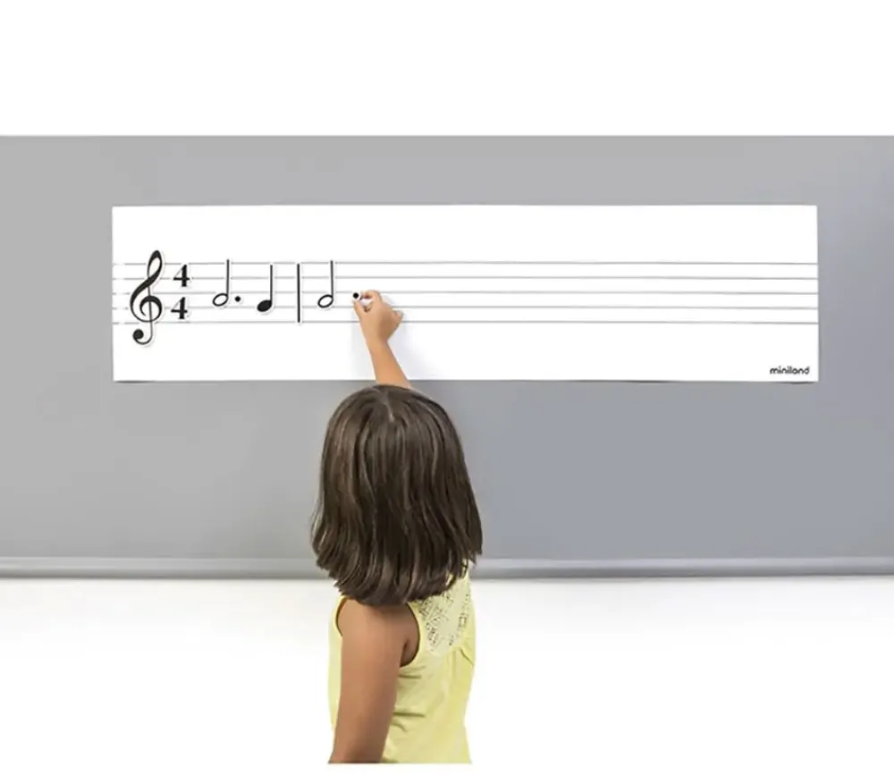 Tout Pour le Jeu Tableau portée notes de musique - effaçable et magnétique