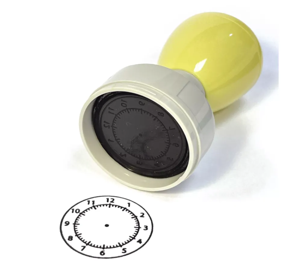 Tout Pour le Jeu Tampon horloge apprentissage de l'heure + 1 encreur