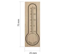 Tout Pour le Jeu Tampon thermomètre 7.5 cm
