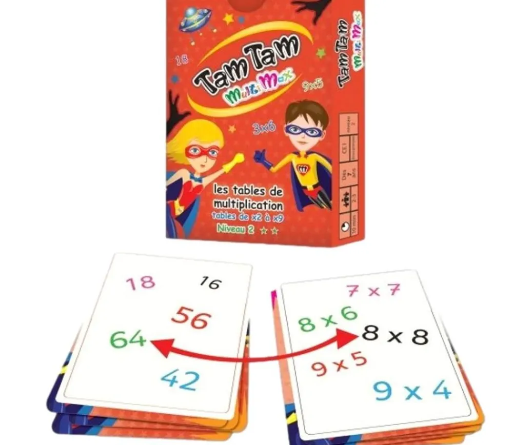 Tout Pour le Jeu Tamtam Multimax 2 jeux tables de Multiplication niveau 2