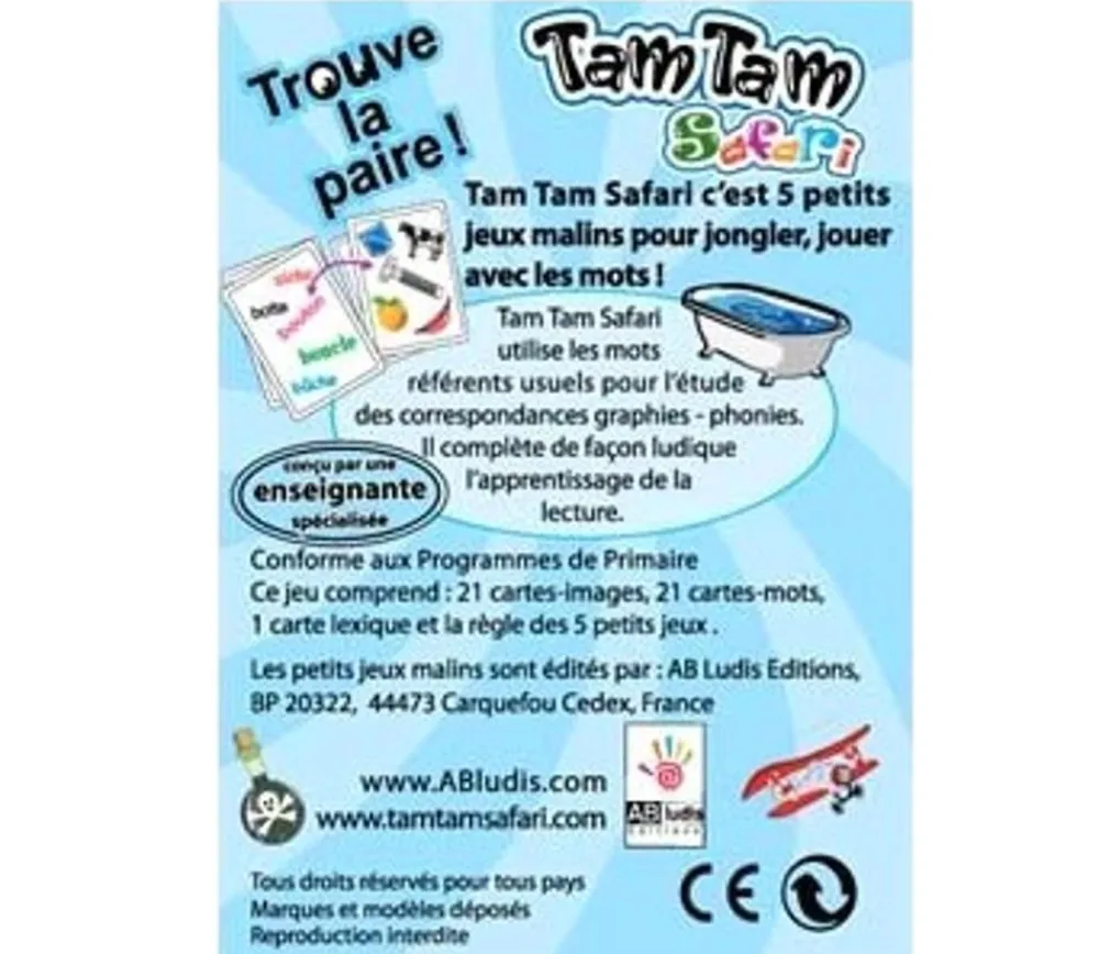 Tout Pour le Jeu Tamtam Safari CE1 jeu de lecture
