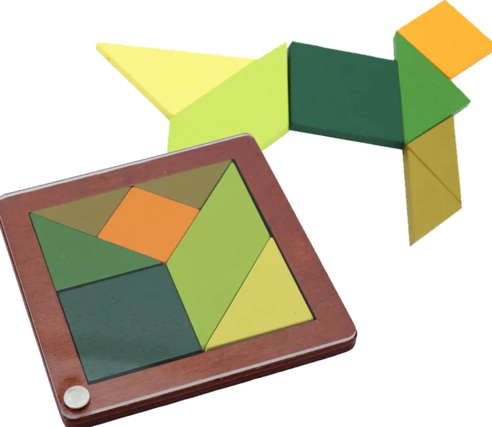 Tout Pour le Jeu Tangram coloré avec sous-verre