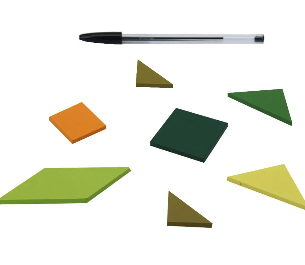 Tout Pour le Jeu Tangram coloré avec sous-verre