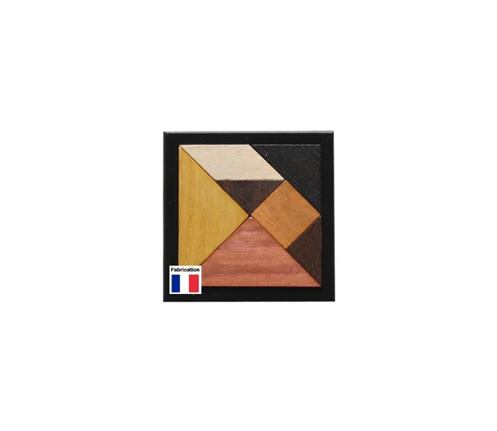 Tout Pour le Jeu Tangram en bois 12 cm. Fabrication Jura