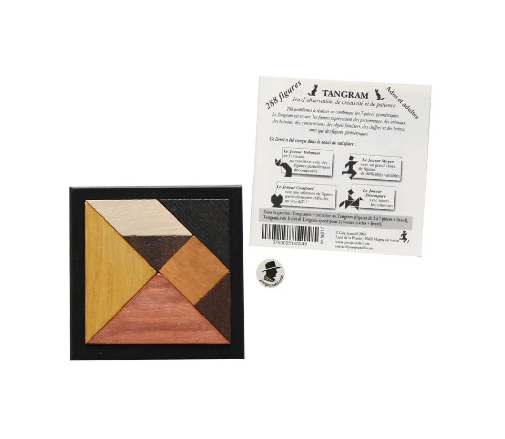 Tout Pour le Jeu Tangram en bois 12 cm. Fabrication Jura