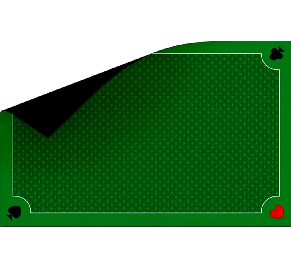 Tout Pour le Jeu Tapis Belote premium 40 x 60 cm Classique avec bords galonnés. Pique coeur trèfle carreau