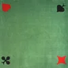 Tout Pour le Jeu Tapis cartes Tissé 77 x 77 cm vert marque France Cartes 4 AS