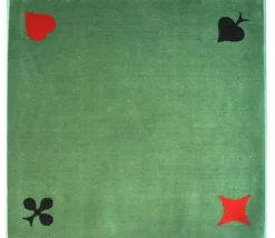 Tout Pour le Jeu Tapis cartes Tissé 77 x 77 cm vert marque France Cartes 4 AS