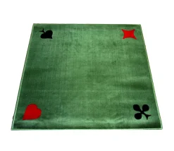Tout Pour le Jeu Tapis cartes Tissé 77 x 77 cm vert marque France Cartes 4 AS