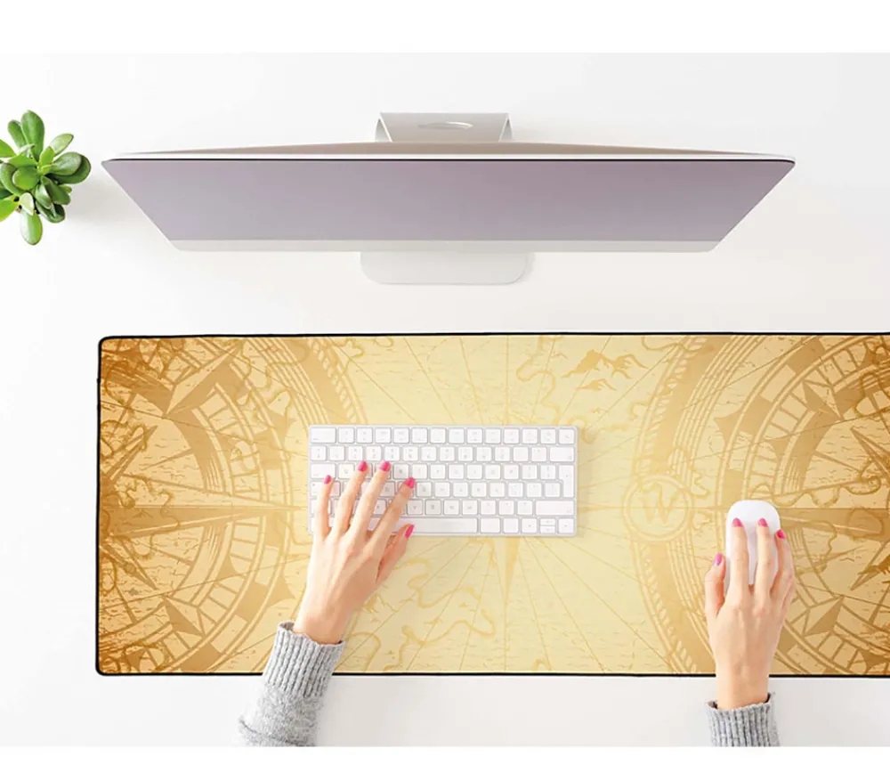 Tout Pour le Jeu Tapis de Bureau 90 x 40 cm boussole sous-main