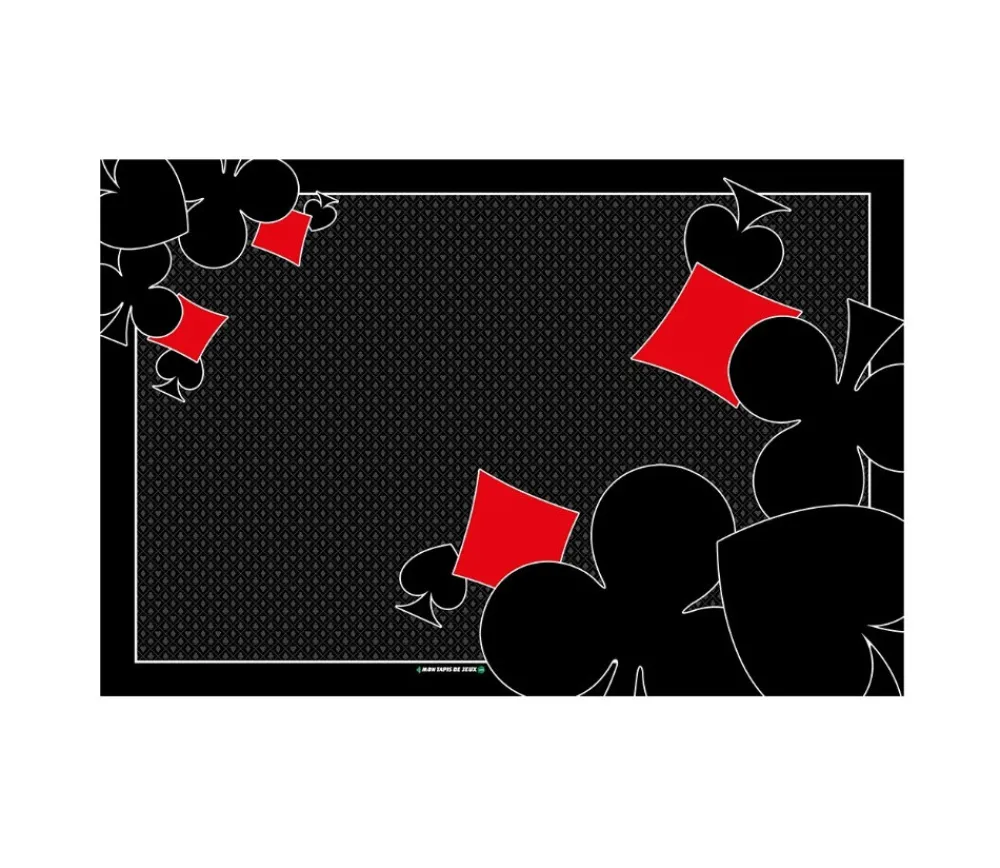 Tout Pour le Jeu Tapis de cartes 40 x 60 cm ornament noir