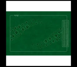 Tout Pour le Jeu Tapis de cartes Belote 40 x 60 cm grille point 4 joueurs vert