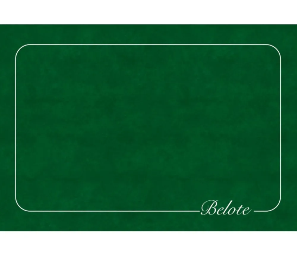 Tout Pour le Jeu Tapis de cartes Belote classique 40 x 60 cm Vert