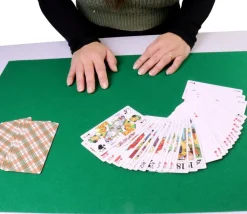 Tout Pour le Jeu Tapis de cartes vert 40 x 60 cm feutrine dos latex