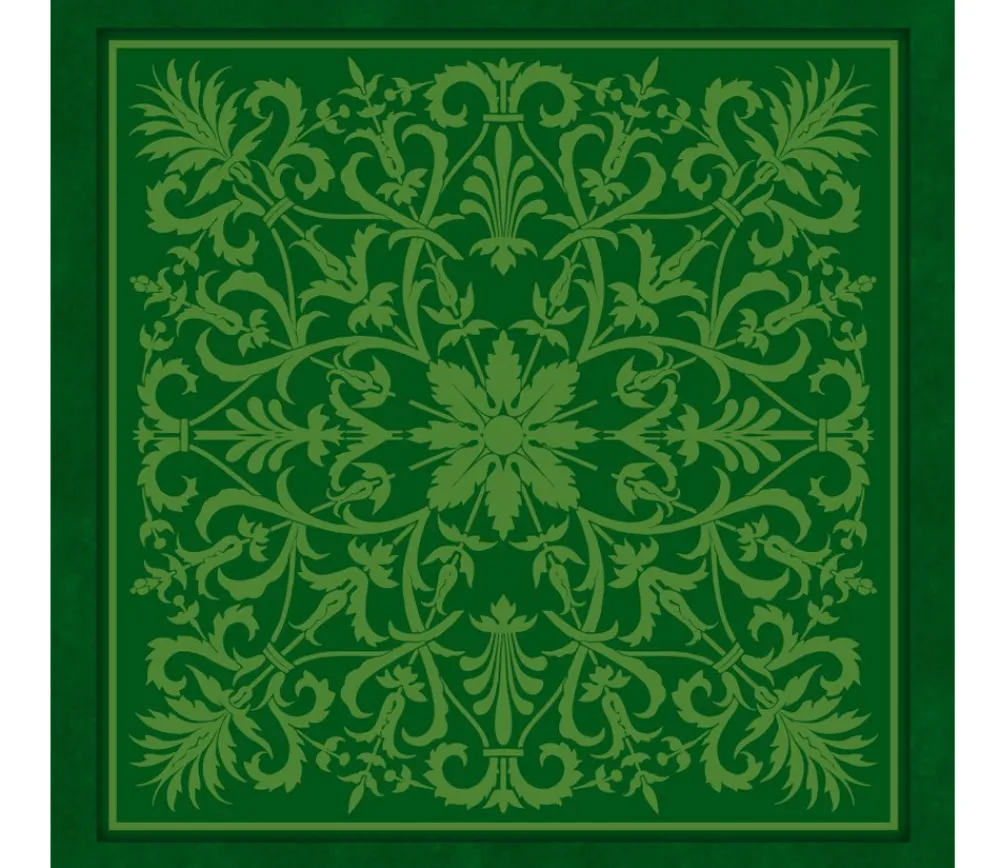 Tout Pour le Jeu Tapis de cartes Vert Arabesques 40 x 40 cm