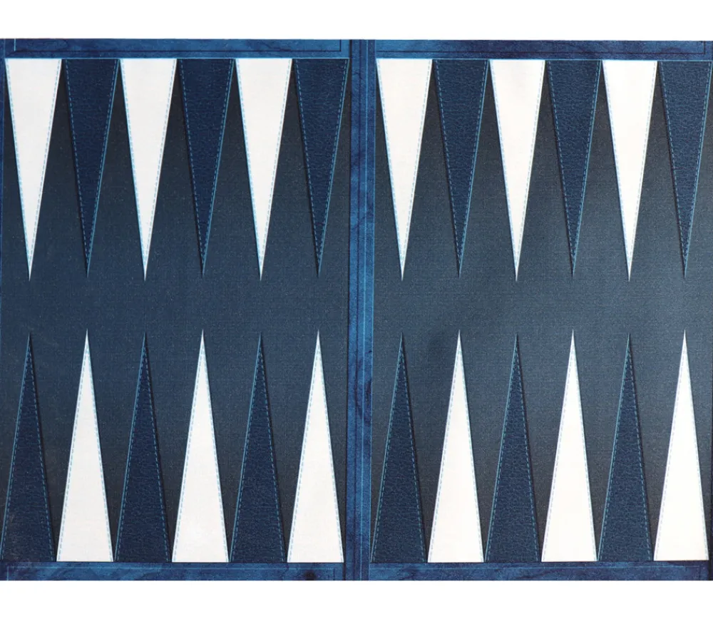 Tout Pour le Jeu Tapis de jeu Backgammon bleu 64 x 47 cm (sans les pions)