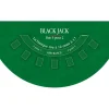 Tout Pour le Jeu Tapis de jeu BlackJack vert 140 x 70 mm