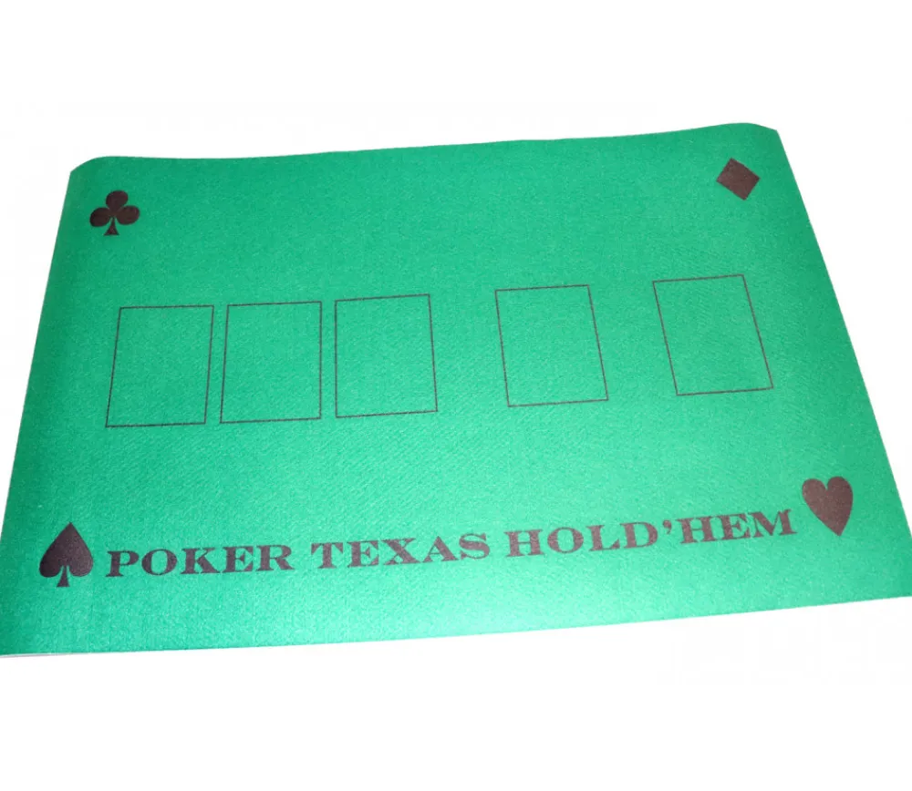 Tout Pour le Jeu Tapis de jeu Poker 40 x 60 cm feutrine et dos latex