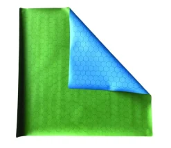 Tout Pour le Jeu Tapis de jeu recto bleu - verso vert battlemap hexagone effaçable plateau 66 x 60 cm